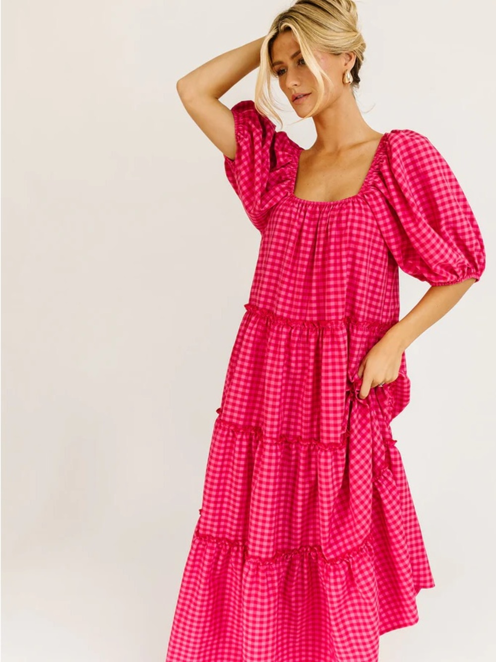 DayMaker Dress PINK GINGHAM *ZOCO EXCLUSIVE* - Picture 5 of 12